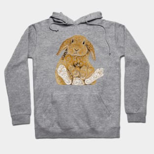 Swirly Bunny Hoodie